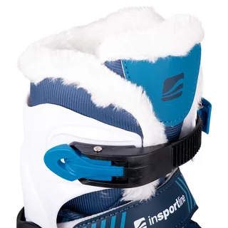 Детски кънки за лед inSPORTline Izaky Pro с подплата, Син