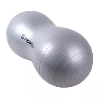 Гимнастическа топка фъстък inSPORTline Peanut Ball 50 cm - сиво