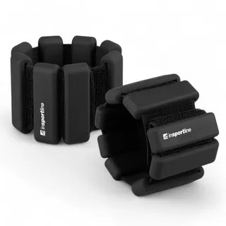 Фитнес тежести за китка/глезен inSPORTline Brace 2 x 0,5 кг - черен - черен