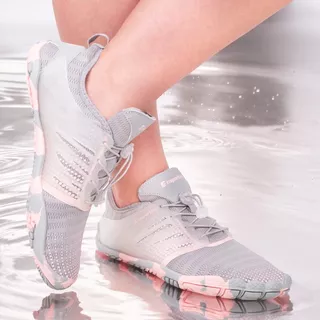 Дамски аква обувки inSPORTline Solaric Lady - сиво-розово