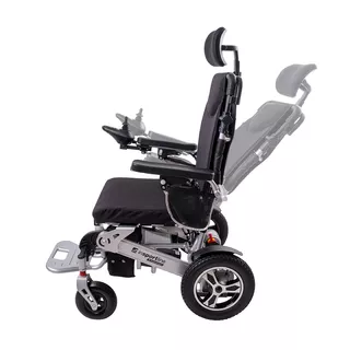 Електрическа инвалидна количка inSPORTline Hawkie Evo II с регулируема облегалка 700W﻿ - сребрист