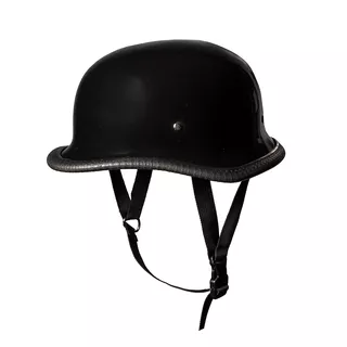 Ретро мото каска Sodager DH-001 - черен гланц - черен гланц