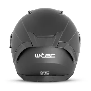 Мото каска W-TEC Burgosa - матирано черно