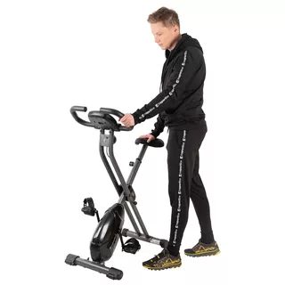 Сгъваем велоергометър inSPORTline Xbike - черен