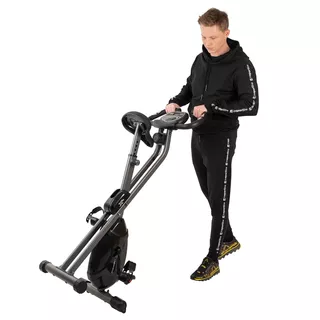 Сгъваем велоергометър inSPORTline Xbike - черен
