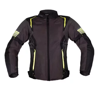 Мъжко лятно мото яке W-TEC Pelyes - сиво - šedá-fluo