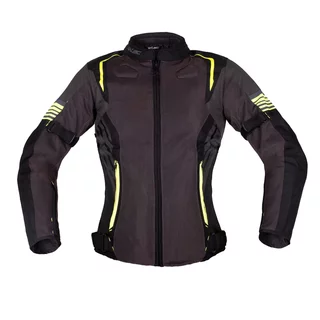 Дамско лятно мото яке W-TEC Jelsa - Сив-Жълт - šedá-fluo - šedá-fluo
