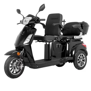 Двуместна електрическа триколка inSPORTline Zorica Duo - черен