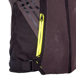Дамско лятно мото яке W-TEC Jelsa - Сив-Жълт - šedá-fluo