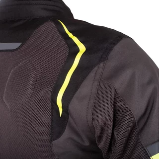 Дамско лятно мото яке W-TEC Jelsa - Сив-Жълт - šedá-fluo