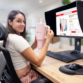 Термо чаша inSPORTline Cocoanna 1200 ml - кафяв
