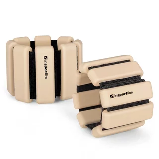 Регулируеми тежести за ръце и крака inSPORTline Brace 2 x 1.5 кг - бежов