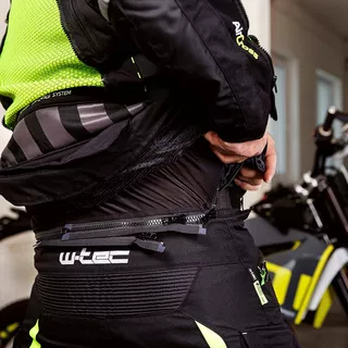 Мъжко мото яке W-TEC Aircross - черно-златисто