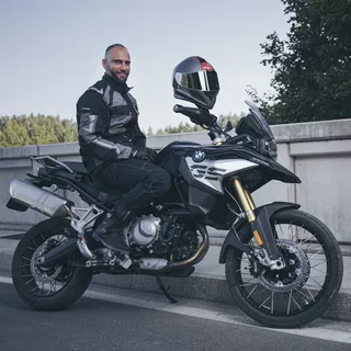 Мъжко мото яке  W-TEC Burdys Evo - черен-сив