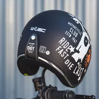 Мото каска W-TEC Café Racer - Vintage Garage