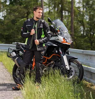 Мото панталон Softshell W-TEC Erkalis - черен