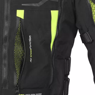 Мъжко мото яке W-TEC Aircross - черно-златисто