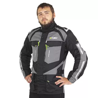 Мъжко мото яке  W-TEC Burdys Evo - черен-сив