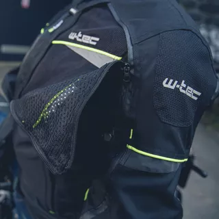 Мото яке W-TEC Progair - Неоново черен