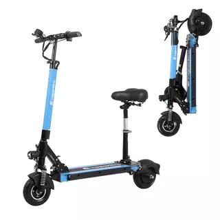 Електрическа тротинетка inSPORTline Skootie Pro 8" със седалка - син