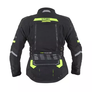 Мъжко мото яке W-TEC Aircross - черно-златисто