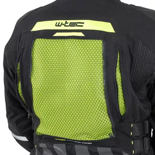 Мъжко мото яке W-TEC Aircross - черно-златисто