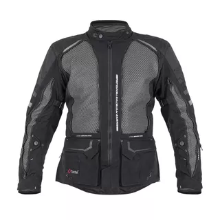 Мъжко мото яке W-TEC Aircross - черно-златисто