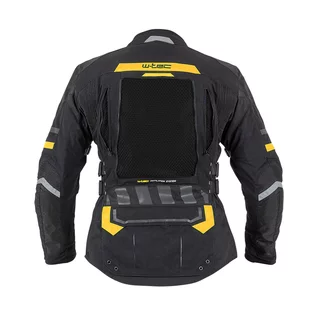 Мъжко мото яке W-TEC Aircross - черно-златисто