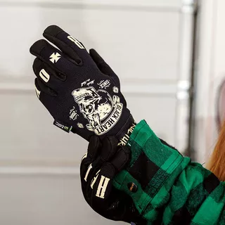 Мото ръкавици W-TEC Black Heart Rioter - черен