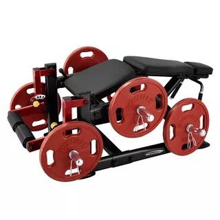 Машина за задно бедро Steelflex PlateLoad Line PLLC - черно и червено