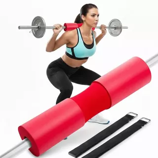 Подложка за щанга inSPORTline Shaperoll 44 x 9,5 cm - червен