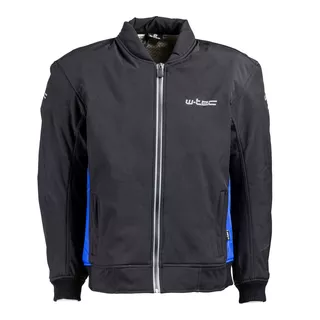 Мото яке softshell W-TEC Langon NF-2753 - черен цвят каки зелено - черен и син