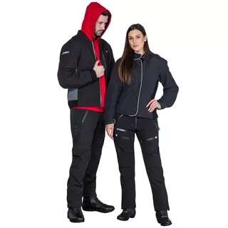 Мото яке softshell W-TEC Langon NF-2753 - черен цвят каки зелено