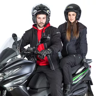 Мото яке softshell W-TEC Langon NF-2753 - черен цвят каки зелено