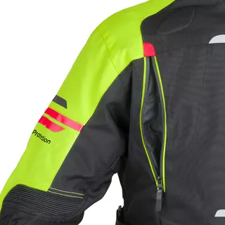 Мъжко мото яке W-TEC Ventura - черно-жълто