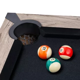 Маса за билярд 3v1 inSPORTline Residento - dark wood