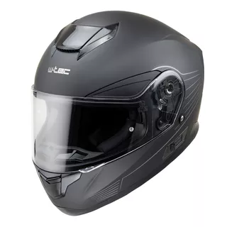 Мото каска W-TEC Yorkroad Solid - White Grey Glossy