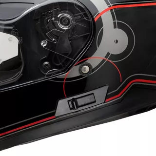 Мото каска W-TEC Yorkroad Fusion - Black Grey Red Glossy
