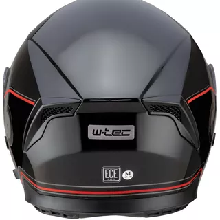 Мото каска W-TEC Yorkroad Fusion - Black Grey Red Glossy