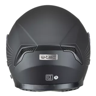Мото каска W-TEC Yorkroad Solid - White Grey Glossy