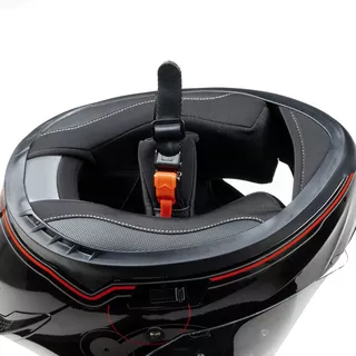 Мото каска W-TEC Yorkroad Fusion - Black Grey Red Glossy