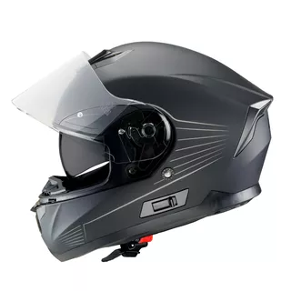 Мото каска W-TEC Yorkroad Solid - White Grey Glossy