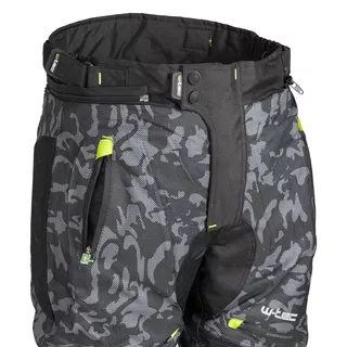 Мъжки летен мото панталон W-TEC Toregate - Black-Grey Digi-Camo