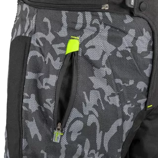 Мъжки летен мото панталон W-TEC Toregate - Black-Grey Digi-Camo