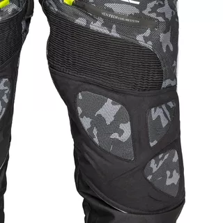 Мъжки летен мото панталон W-TEC Toregate - Black-Grey Digi-Camo