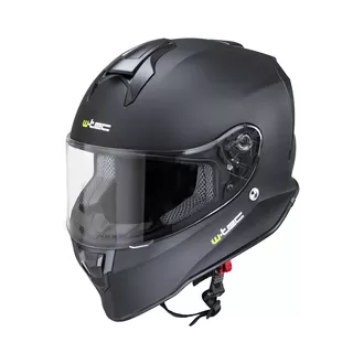 Мото каска W-TEC Integra Solid - матово черно - матово черно