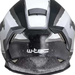 Мото каска W-TEC Integra Graphic - черно-бяло