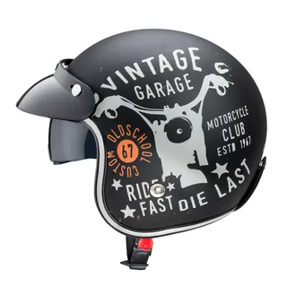 Мото каска W-TEC Café Racer - Vintage Garage