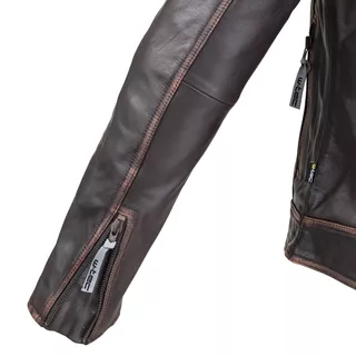 Мъжко кожено мото яке W-TEC Embracer - Vintage Dark Brown