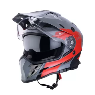 Мото каска W-TEC V331 PR Graphic - Shady Grey